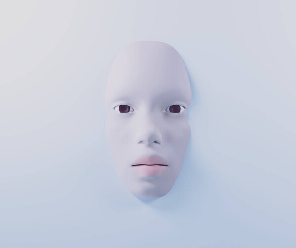 бледная женщина лицо на молочной поверхности, Белоснежка портрет, лежат в ванной, 3d иллюстрации
