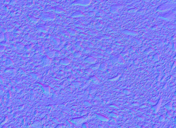 Normal map of old rough loose concrete surface, texture for use in 3D programs, 3d render — Stock Photo, Image