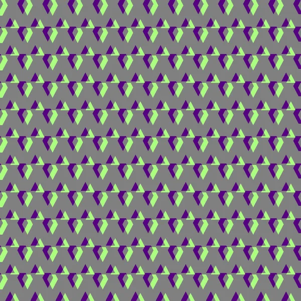 三角形的抽象图案,紫绿色三角形 — 图库照片
