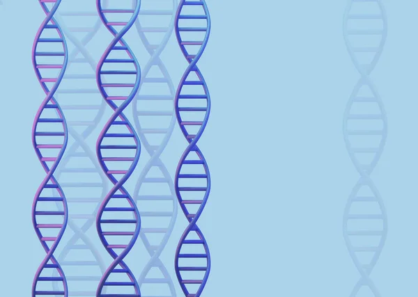 Struttura Delle Molecole Dna Fondo Chiaro Concetto Scienza Tecnologia Rendering — Foto Stock