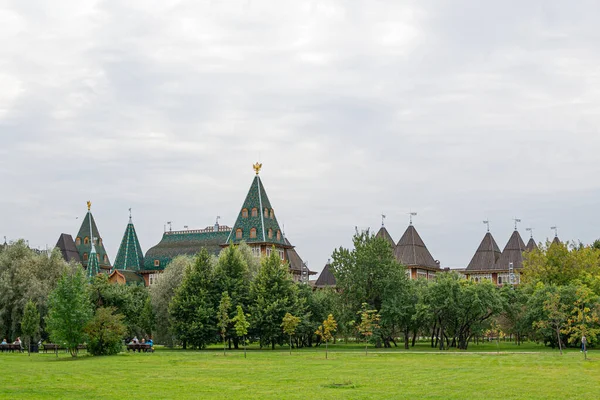 Moskva Rusko Září2020 Dřevěný Palác Cara Alexeje Michajloviče Romanova Dům — Stock fotografie