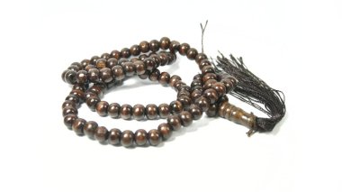 dua boncukları beyaz arkaplanda izole edildi