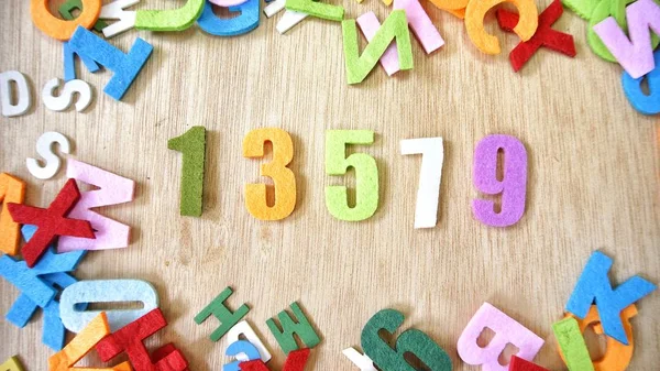 Educational Image Odd Numbers Royalty Free Stock Photos