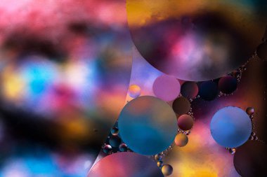 Renkli sıvı soyut dokulu arka plan swirls. Su sıçrama. Makro fotoğrafçılık