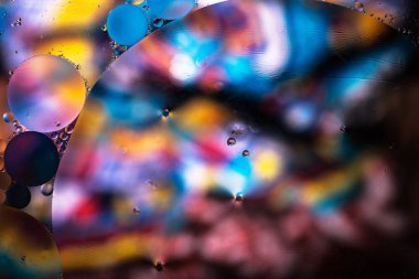 Renkli sıvı soyut dokulu arka plan swirls. Su sıçrama. Makro fotoğrafçılık