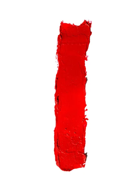 Рукописная Большая Английская Заглавная Буква Которую Сделал Пятнистой Красной Помады — стоковое фото
