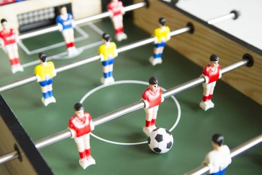 Tablo socker oyun ve oyuncu görüntüyü kapat