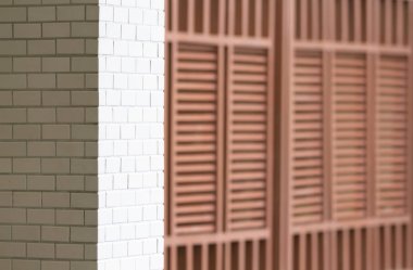 Beyaz duvar ve ahşap Tiriz ve duvar desen döşenir