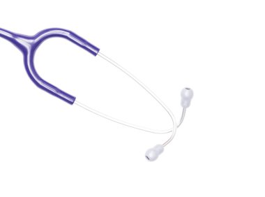 steteskop beyaz arkaplanda izole edildi