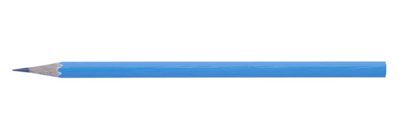 白い背景に隔離された青い鉛筆 — ストック写真