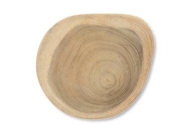 Tahta kesme tahtası beyaz arkaplanda izole edildi