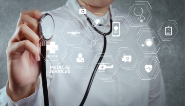 Genel tıp Hizmetleri (Gms) ve genel Practitioners(Gps or family doctors) diagram.smart doktor ve teknoloji tıbbi kavram olarak