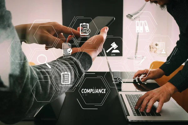 Diagramme Virtuel Conformité Pour Les Règlements Loi Les Normes Les — Photo
