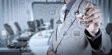 Ar (Augmented Reality) Internet of Things (çok) teknolojisiyle Vr kontrol panelinde. 