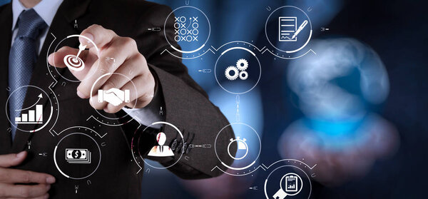 Управление бизнес-процессами с помощью диаграммы автоматизации рабочего процесса и шестеренок в виртуальном потоке.
