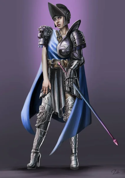 Karakter. Gigital boyama. Cg sanat.