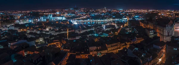 Oporto City Night Lights — Stock Photo, Image