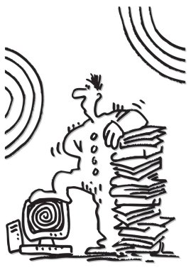 Eğitim, seyahat, çalışma. İllüstrasyon.