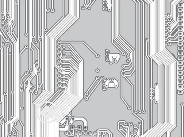 Old Microcircuit Background — Stock Vector