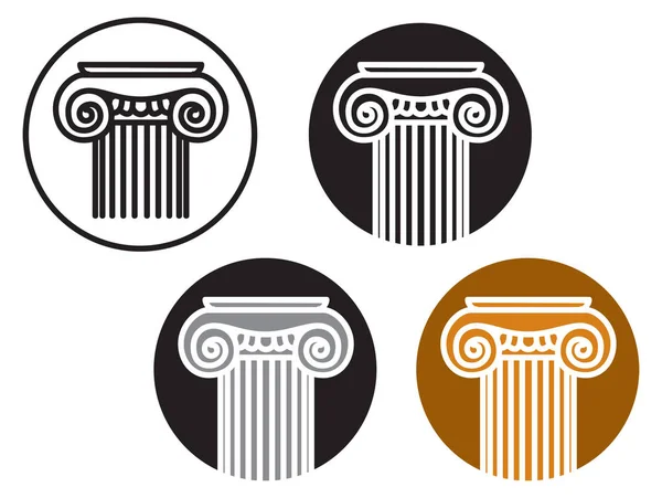 旧式な列 ロゴやイラストのイメージ — ストックベクタ