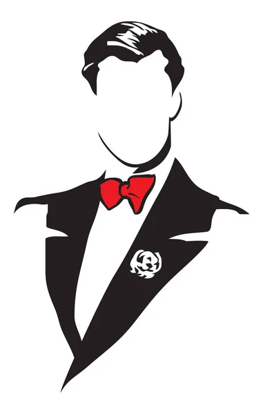 Fatos Masculinos Elegantes Imagem Vetorial Para Logotipo Ilustrações — Vetor de Stock