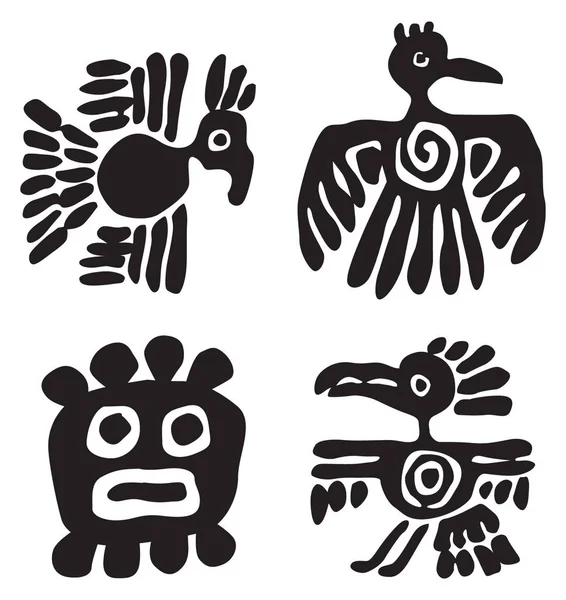 Ornamento Maya Imagem Vetorial Para Logotipo Ilustrações — Vetor de Stock