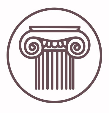 Dekoratif unsur. Mimari. sütun.