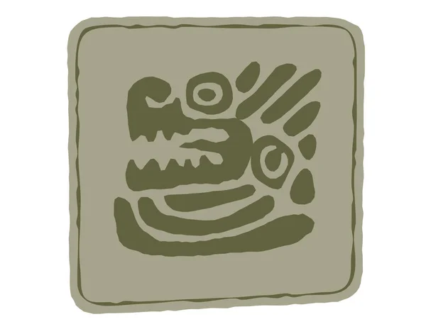 Индийское Искусство Символы Тотема Векторный Шаблон Логотипа Иллюстраций — стоковый вектор