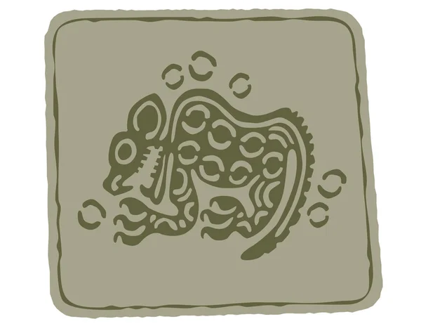 Indisk Konst Totem Symboler Vektormall För Logotyp Och Illustrationer — Stock vektor