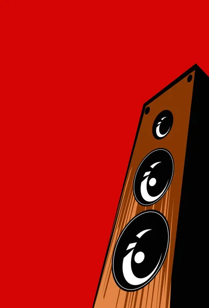 Soundshop Stilisiertes Bild Der Lautsprecheranlage Vektorbild Für Illustrationen — Stockvektor