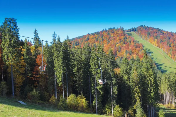 Modernes Skigebiet Herbst Bukovel Ukraine — Stockfoto