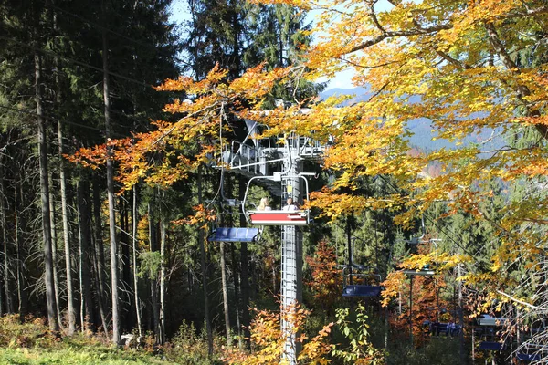 Modernes Skigebiet Herbst Herbst Bukovel Ukraine — Stockfoto