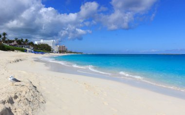  Cennet plaj Nassau, Bahamalar. 