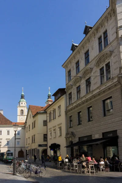 Ljubljana Slowenien Oktober 2018 Stadtzentrum — Stockfoto