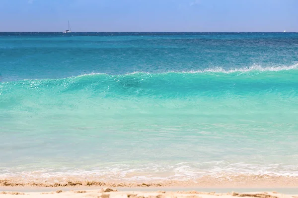 Água Azul Turquesa Mar Caribe Ilhas Cayman — Fotografia de Stock