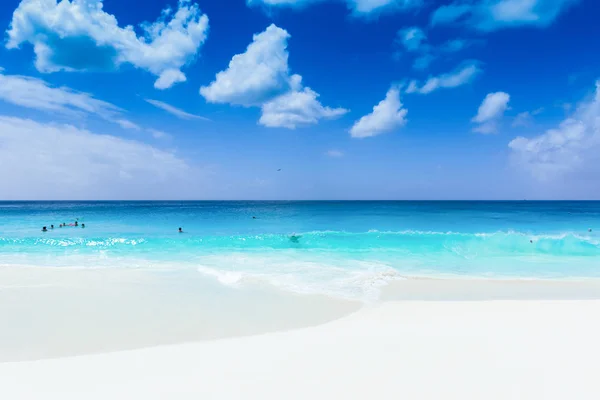 Água Azul Turquesa Caribe Grande Ilha Cayman — Fotografia de Stock