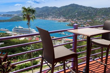 Cennet noktadan st. Thomas Harbor'da görüntülemek