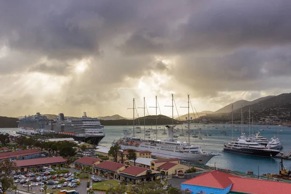 Cieli Tempestosi Sull Isola San Tommaso Usvi — Foto Stock