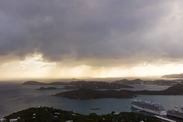 Cieli Tempestosi Sull Isola San Tommaso Usvi — Foto Stock