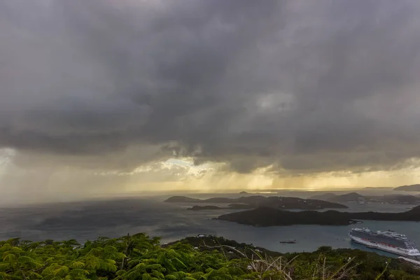 Stürmischer Himmel Auf Der Insel Thomas Usvi — Stockfoto
