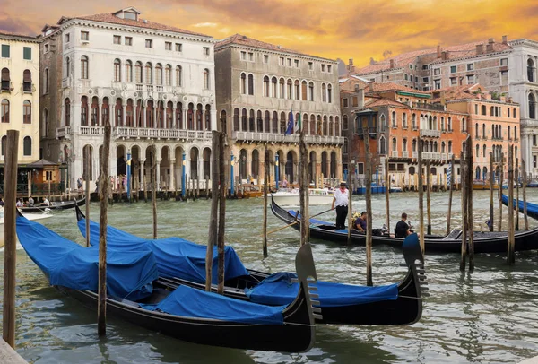 Canal Veneziano Agosto 2015 — Fotografia de Stock