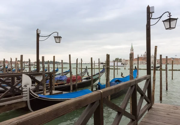 Venezianischer Kanal Einem Unangenehmen Tag — Stockfoto