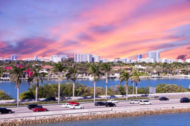 Miami, Macarthur Causeway, ABD, Florida