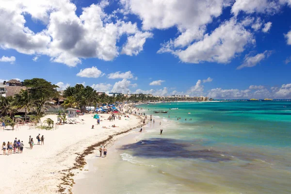 Praia em Playa del Carmen, México — Fotografia de Stock