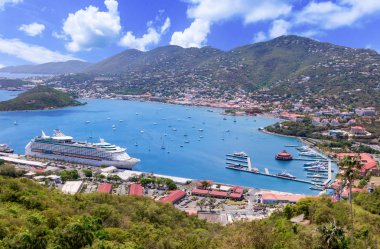 Cennet noktadan st. Thomas Harbor'da görüntülemek