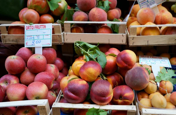 Fruits Saison Marché Rue — Photo