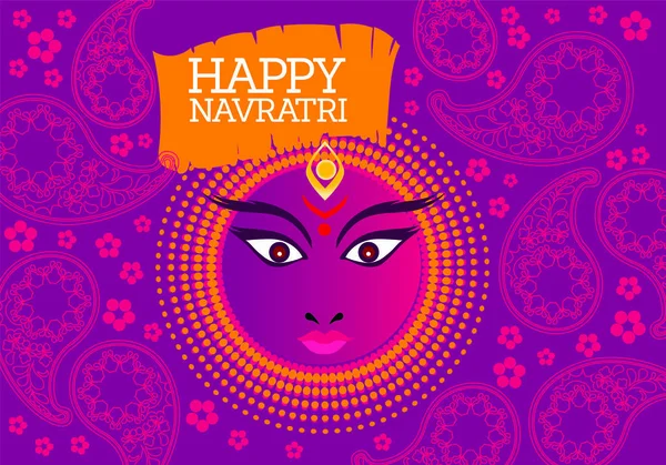 Mutlu Navaratri büyük indirim posterleri. Navaratri, her yıl sonbaharda kutlanan dokuz gece (ve on gün) Hindu festivali..