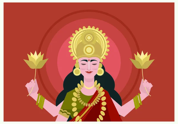 Tanrıça durga metinle Illustration. Navaratri, bu sonbaharda her yıl kutlanan bir dokuz gece (ve on gün) Hindu festivali.