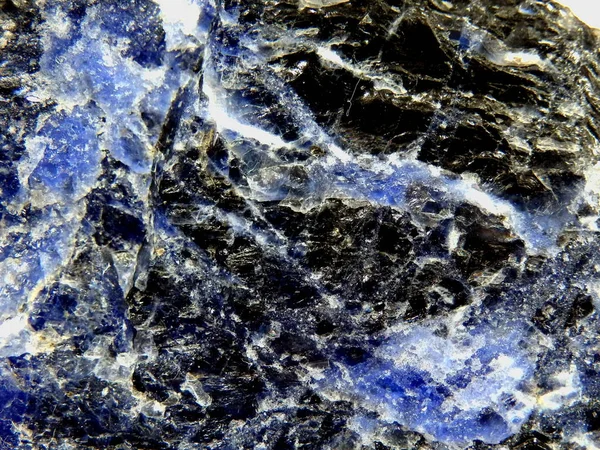 Primo Piano Della Struttura Lapis Lazuli — Foto Stock