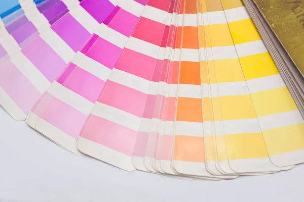 Renk Kılavuzu Örnekleri Pantone Yakın Çekim — Stok fotoğraf